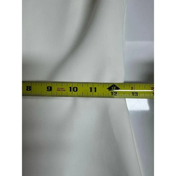 Marciano Mock Neck White Fit & Flare Dress Size Small Stretch Hoco - Picture 8 of 12